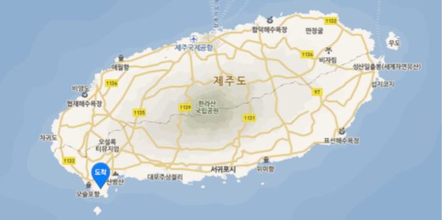 알뜨르 비행장 위치 사잔 입니다