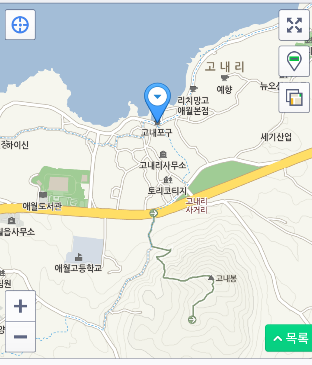 고내포구 위치 사진 입니다
