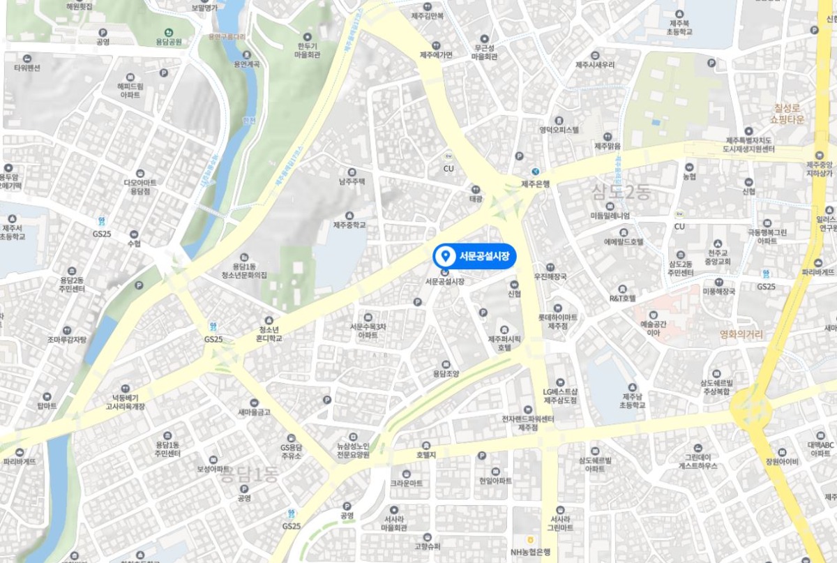 서문공설시장 약도 지도사진입니다.