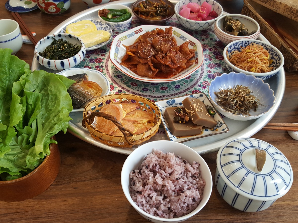 단소 정식, 가정식 집밥 음식사진입니다