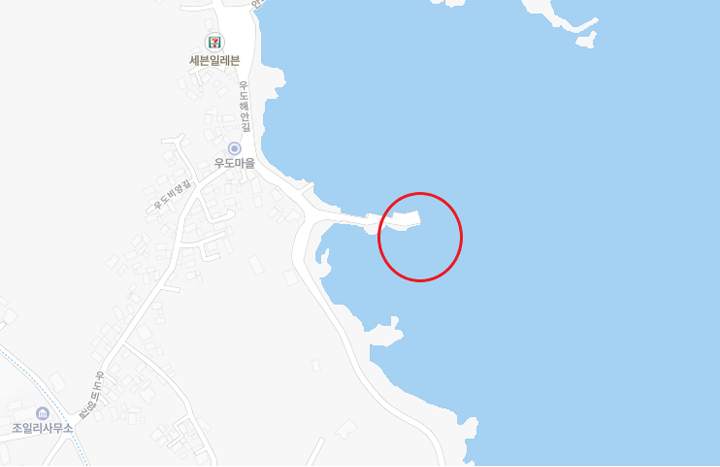 비양동포구 위치 약도 사진입니다