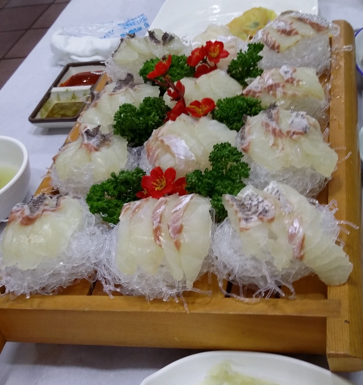 우정횟집 회 입니다