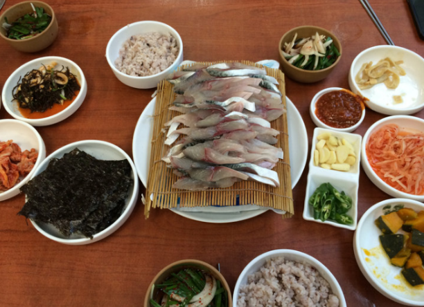 애월 한림 해안도로 회 모습 입니다